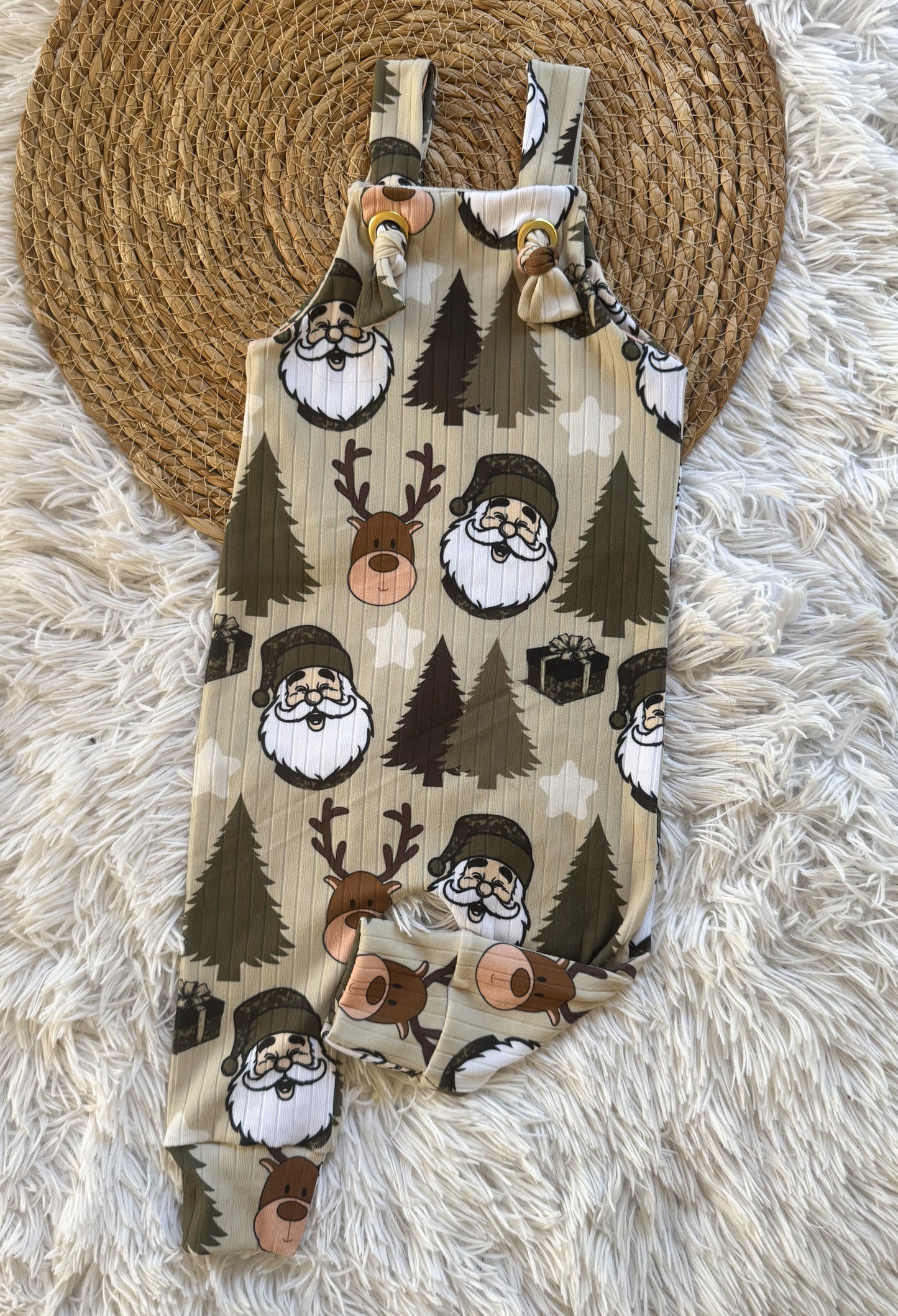 Camo Santa Knotted Overall 3/6