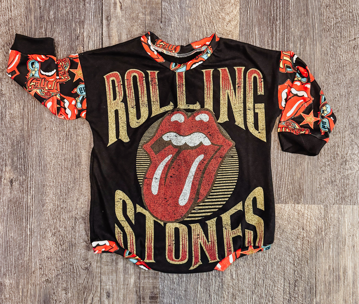 Rolling Stones Sweatshirt Romper 12/18