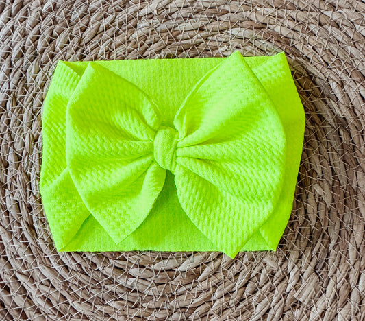 Neon Yellow Bow