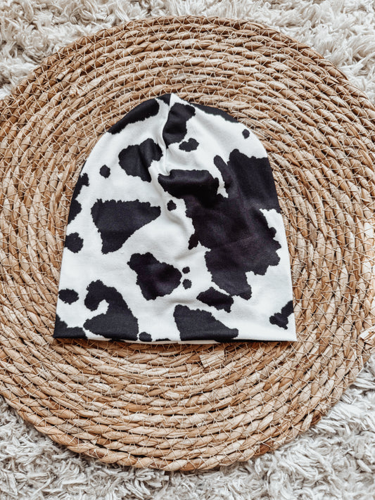 Cow Print Beanie 3-9 months