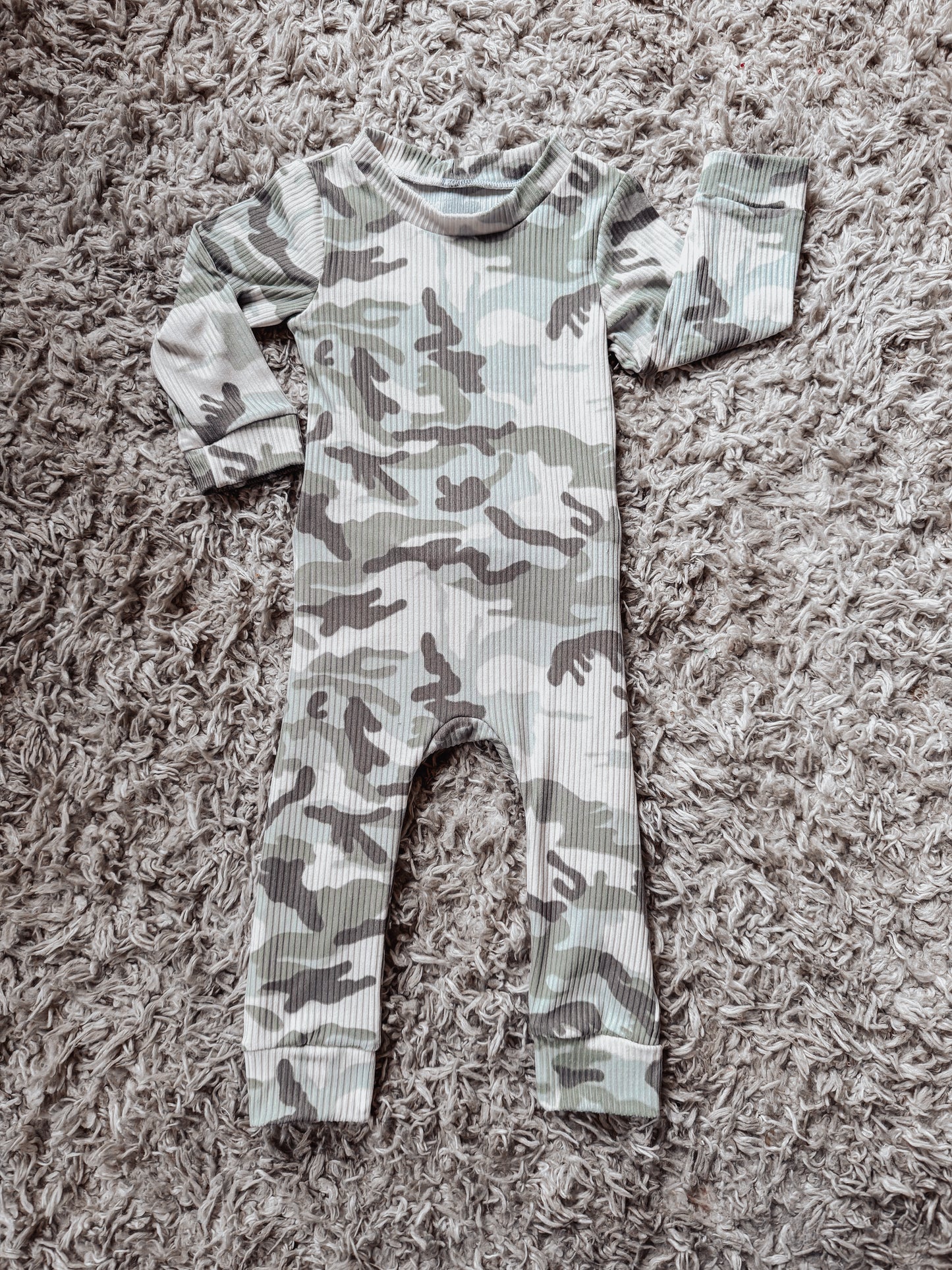 Camo Envelope Romper 6/9