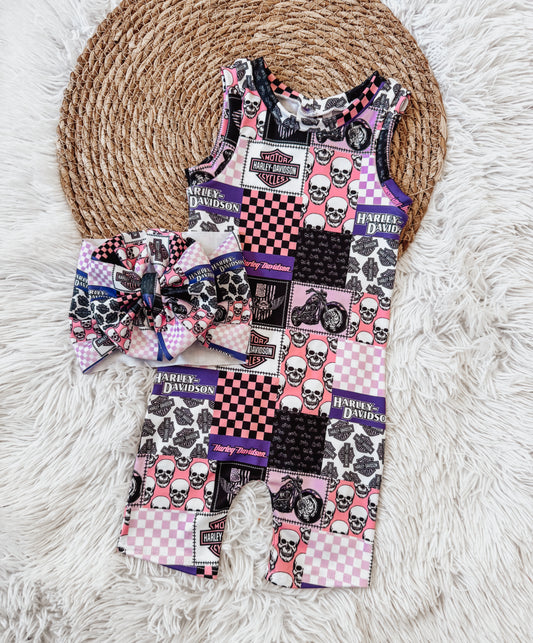 Harley Ollie Romper and Messy Headwrap 12/18