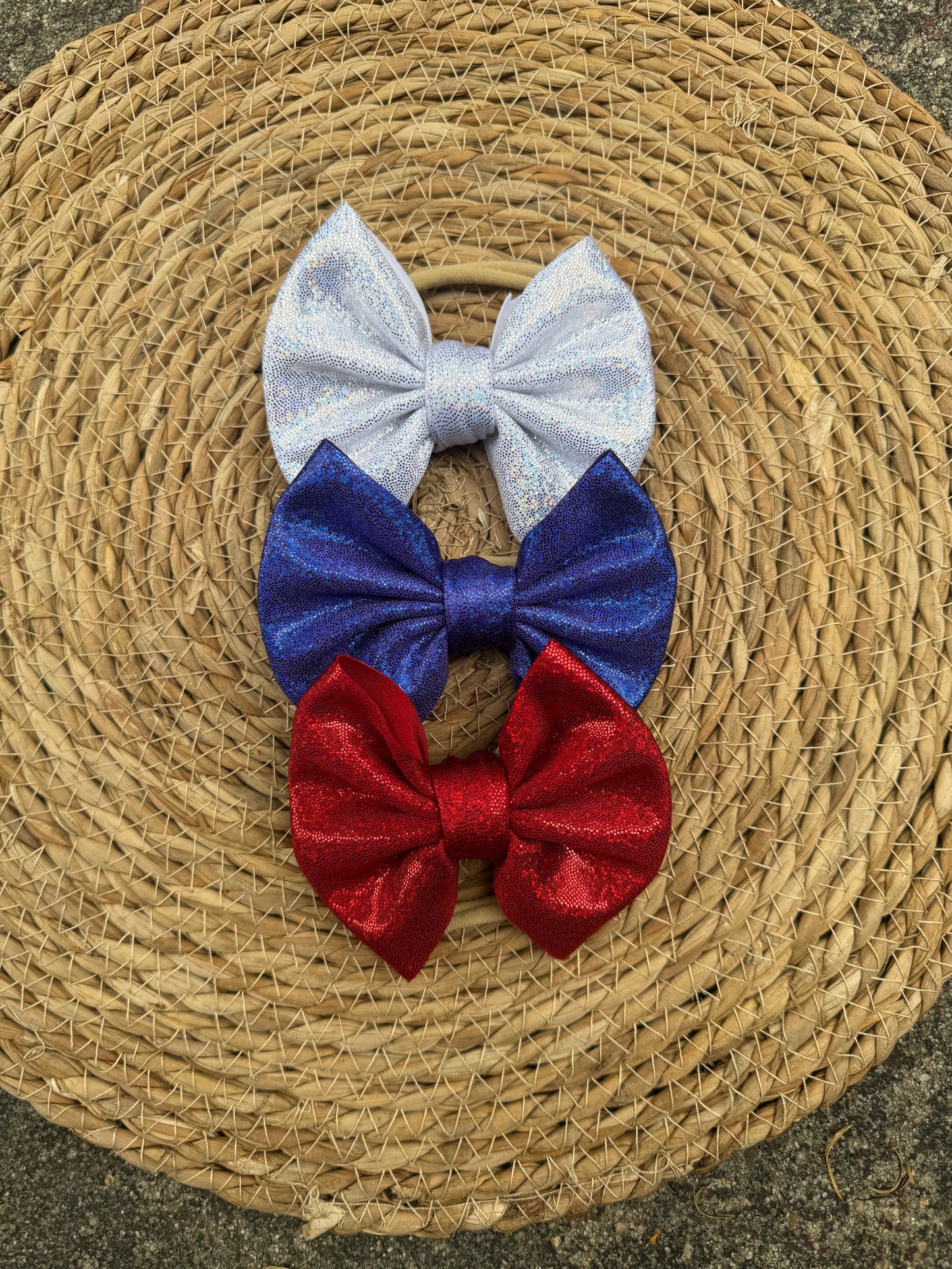 Patriotic Bow on Nylon