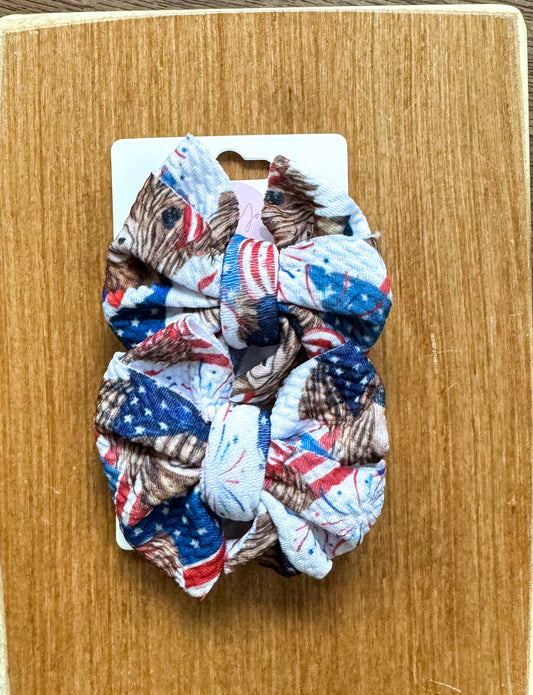 Patriotic Cow Messy Piggies