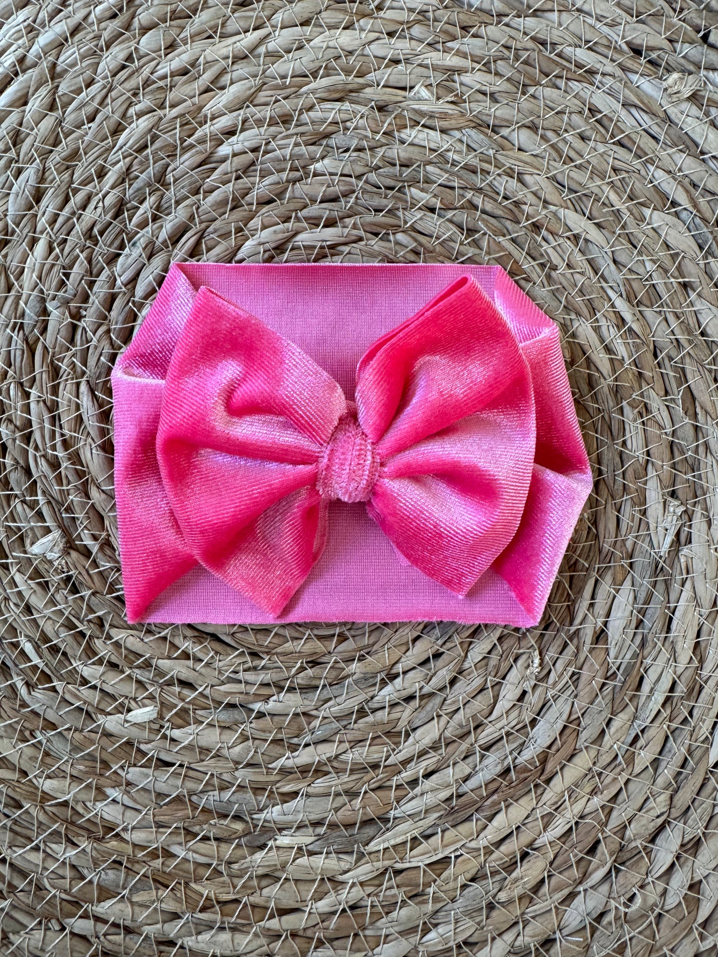 Pink Velvet Bow