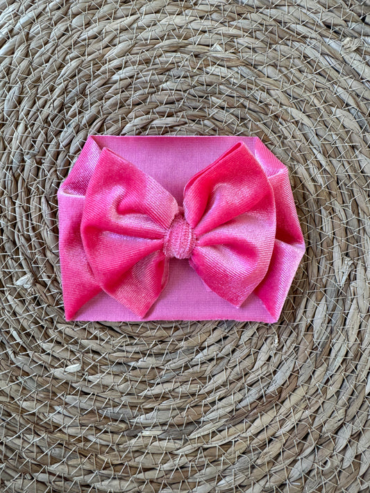 Pink Velvet Bow