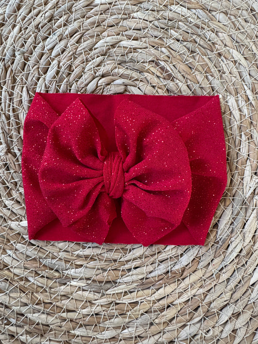 Red Glitter Bow