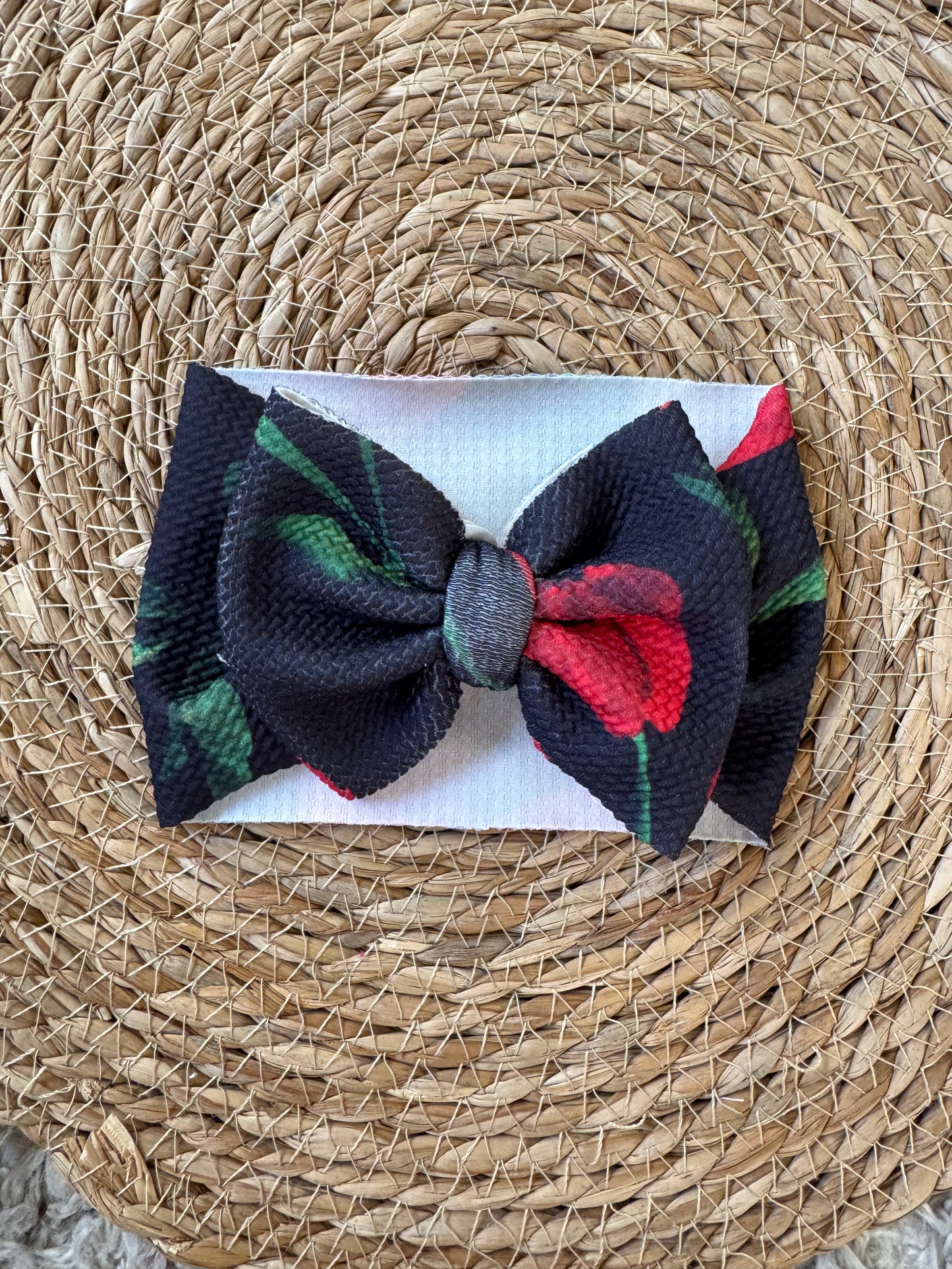 Red Tulip Bow