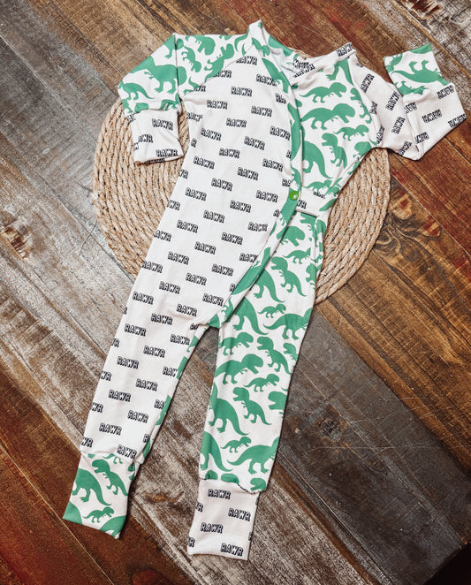 12/18 Dino River Romper